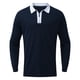 thumbnail image 1 of Gibobby Playera polo hombre Camisa Casual camisa larga y sólida de Men's Tire Down Blouse Collar Men camisas de manga de cremallera camisas de casual(Negro,XL), 1 of 5