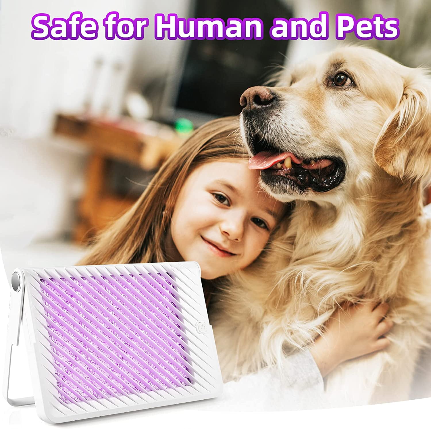 JahyShow Electric Bug Zapper Indoor Outdoor,Foldable Mosquito Zapper Portable Mosquito Killer Insect Fly Trap for Home Kitchen Bedroom Living Room Balcony Patio Camping