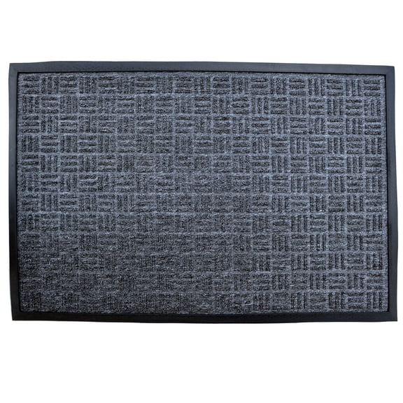 3' Black and Gray Rectangular Multi-purpose Mat