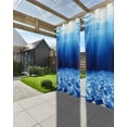 thumbnail image 3 of nqOlkjepod Outdoor Curtains for Patio Waterproof, Blue Ocean Outdoor Privacy Panels Grommet, Underwater Water Waves Seascape Nature Sea Blackout Outside Curtains for Porch/Cabana 54"x84", 1 Panel, 3 of 8