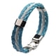 thumbnail image 2 of Pulsera triple de cuero con la bandera nacional, ideal para aficionados al fútbol 2018 Argentina, 2 of 8