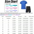 thumbnail image 7 of Manyakai Soccer Tracksuit Uniform for Boys Girls Kids Soccer Jersey Athletic T-Shirt with Shorts Blue 120, 7 of 7