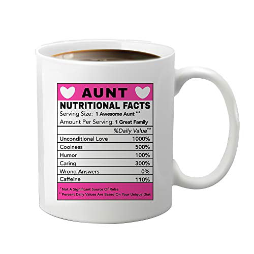 DEAR AUNT THANKS FOR BEING MY AUNT GIFT CHRISTMAS MUG Aunt Coffee Gift Mug 