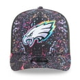 thumbnail image 2 of Men's New Era  Black Philadelphia Eagles 2025 NFL Crucial Catch A-Frame 9FIFTY Snapback Hat, 2 of 5