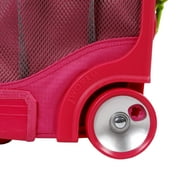 J World Boys and Girls Sunlight 18 Rolling Backpack for School and Travel, Pink