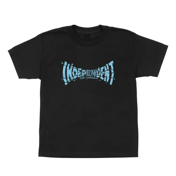 Reprint Rare VINTAGE Independent Skateboard T-Shirt Shatter Span Black