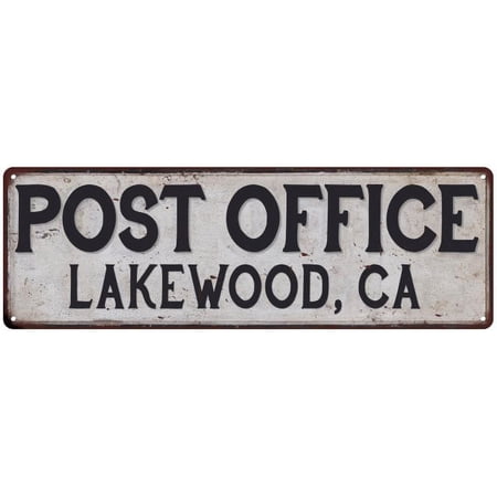 Lakewood, Ca Post Office Sign Vintage 6x18 206180011397