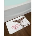 thumbnail image 2 of Jack Russell Bath Mat, Sketch Dog with All You Need is My Love Words Purebred Animal Design, Plush Bathroom Decor Mat with Non Slip Backing, 29.5" X 17.5", Pink Brown and White, by Ambesonne, 2 of 2
