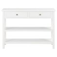 thumbnail image 2 of vidaXL Buffet Blanc 110x35x80 cm MDF, 2 of 5