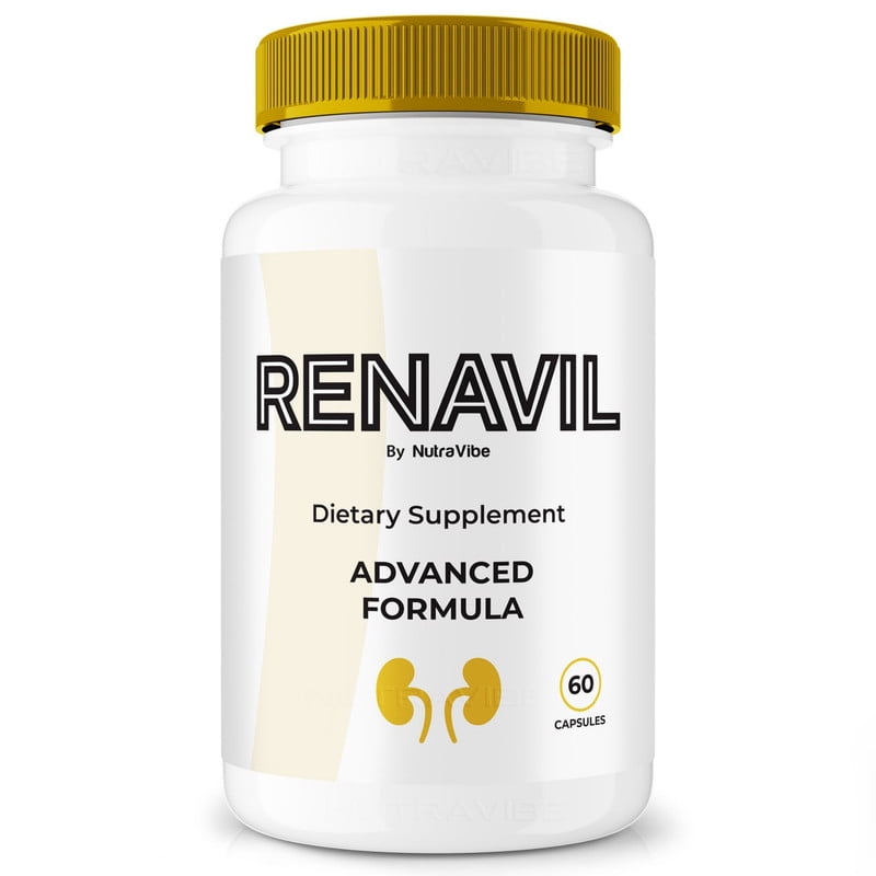 Renavil - Official Renavil Pills For Prostate Heath, All Natural Formula To Support Control, Energy & Overall Well-Being, Review (60 Capsules)