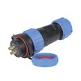 thumbnail image 1 of Aviation Plug Socket, Waterproof Aviation Plug Socket Cable In-line Connector (1pc, Blue), 1 of 4