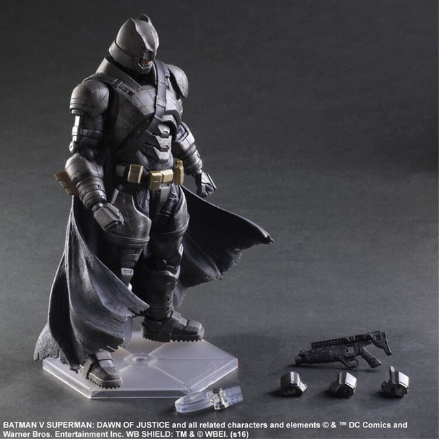 Figuras de acción de Batman y Superman, juguete de 26cm con armadura de Batman, el amanecer de la justicia, Colección móvil de PA, DC, Bruce, Wayne
