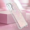 thumbnail image 5 of Slim Fit Phone Case for Samsung Galaxy A54 5G, Glitter Liquid Quicksand Effect Silicone Soft TPU Case with Camera Lens and Screen Protection for Galaxy A54 5G,LSWT Pink, 5 of 12
