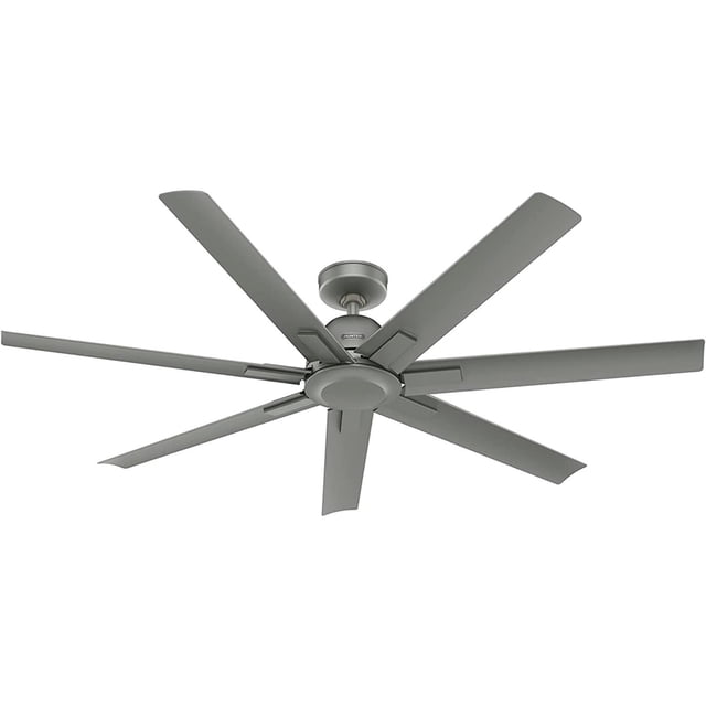 Ventilador de techo Hunter 51591 Downtown 72 in - Matte Silver Hunter Fan 51591