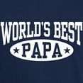 thumbnail image 3 of CafePress - World's Best Papa Dark T Shirt - Men's Classic Graphic Cotton T-Shirt, 3 of 4