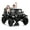 black, variant on Eastvita 24V 2-Seater Ride-On Car, 4WD, Remote, Spring Suspension, LED, Music