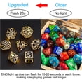 thumbnail image 3 of Rechargable DND Dice Set, Light Up Dice, 7PCS Glowing LED Dice Electronic Dices, D&D Polyhedral Dice Set for RPG Role Playing Table Game, 3 of 6