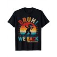 thumbnail image 1 of Girls & Boys Bruh Retro Sunset Cotton Graphic Tees, Back To School Clothes Girls, Black Casual Summer Shirts With Cartoon Figure, Gift For First Day of School, Round Neck Short Sleeve T-Shirt, 1 of 7