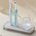 thumbnail image 3 of Homeer Drain Tray Sink Caddy Soap Tray Kitchen Sink Caddy - Patterned Surface Stainless Steel Feet Water Absorbing Quick Drain Mold Proof Storage Tray Diatom Mud Cup Holder, 3 of 6