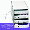 thumbnail image 2 of Xyron Click N Store 4-Drawer Craft Storage Box, White, 11.25x13.5x11, 2 of 3