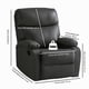 thumbnail image 2 of Sillon Masajeador, Sillon Reclinable de 360° Adultos Tipo Cine 8 Modos de Masaje con Soporte Lumbar, Reposapiés Retráctil, Sillas Giratorias Manuales para Sala de Estar y Dormitorio (Negro), 2 of 9
