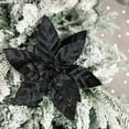 thumbnail image 3 of Northlight 10" Glittered Poinsettia Christmas Floral Clip Pink, 3 of 5