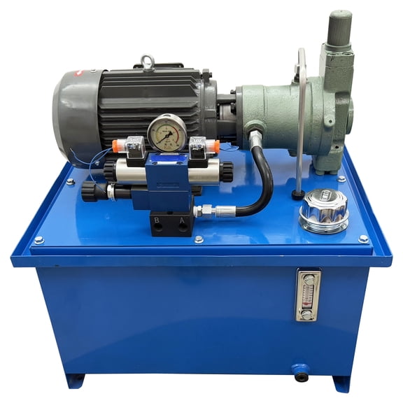 220V Hydraulic Station Variable Piston Pump 80L Tank 14L/Min Flow