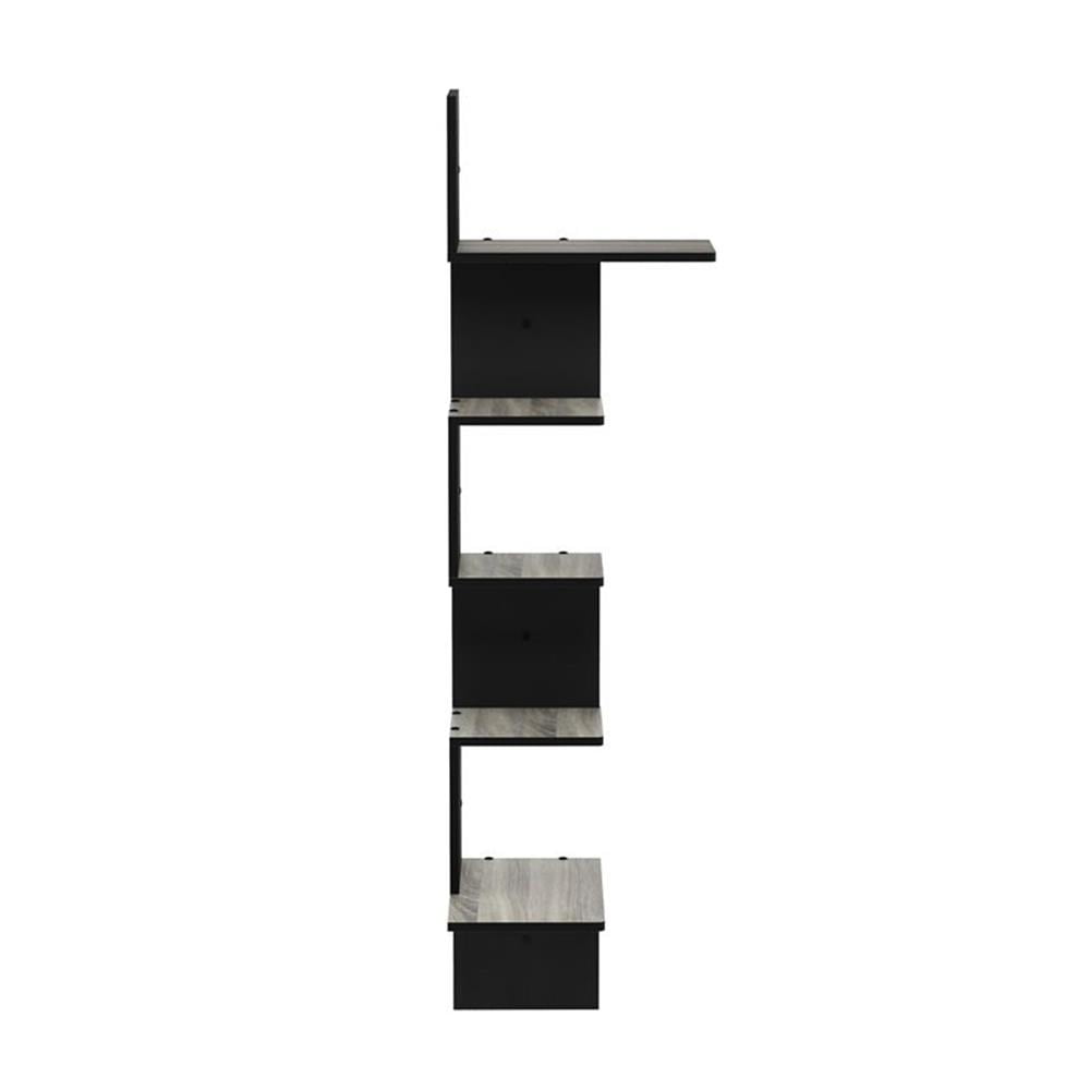 Furinno Contemporary 13.39" x 13.39" 5-Tier Wood Floating Shelf