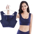 thumbnail image 3 of Ropa interior japonesa para dormir Peace of Mind para mujer, talla grande, talla grande, sin aros, talla grande, talla grande, sujetador deportivo de una pieza, 3 of 6