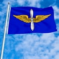 thumbnail image 3 of Dutern Double Sided Army Aviation Branch Plain Flag Military Banner 3 Ply with Brass Grommets 2x3 Feet, 3 of 4
