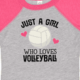 thumbnail image 4 of Inktastic Just a Girl Who Loves Volleyball Girls Baby Bodysuit, 4 of 5