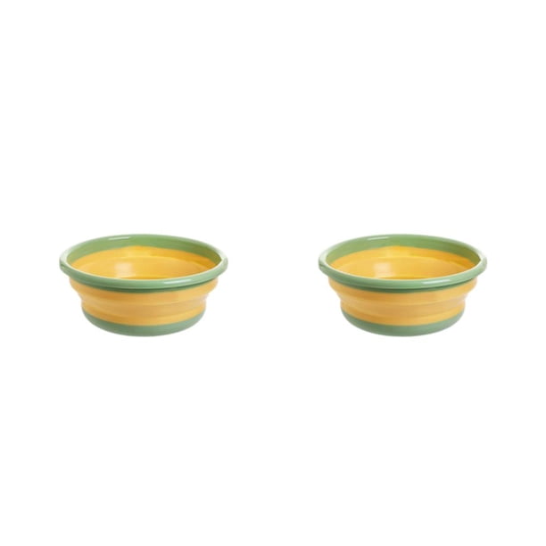 Advancent Lavabo Plegable Para Diario Fácil De Almacenar Y Ligero Asas Lavabo Portátil Ahorro Verde L Verde L 2Conjunto