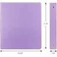 Standard 3 Ring Binder 1 inch with Clear View Cover, 1" Round Ring View