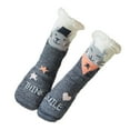 thumbnail image 1 of Qarigey Pack de 2 Calcetines Altos Dibujos Animados Antideslizantes Mujer Accesorios Hogar Medias gato gris, 1 of 6