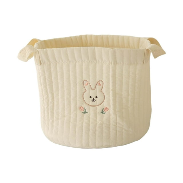 Siruishop Baby Diaper Basket Multifunctional Empty Diaper Organizer for Outdoor Indoor Rabbit Large