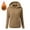 Khaki, variant on Fleece Hoodies for Women Long Sleeve Pullover Hooded Sweatshirt Winter Warm Coat Comfy Solid Color Hoodie Pullover with Pocket (Khaki,M)