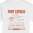thumbnail image 3 of USPS - Pony Express 10 Days To San Fran Est. 1860 - Men's Short Sleeve Graphic T-Shirt, 3 of 5