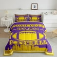 thumbnail image 2 of Erosebridal Teen Ball Gaming Football Comforter Sets Queen Size,Sport Game Bedding Queen Comforter Set,Gamer Decoration(Minnesota),Reversible,Breathable,3 Pieces, 2 of 8