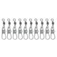 thumbnail image 2 of 10pcs Swivels Aleación de Cobre Sedal para Cebo Suave Cebo Duro Gancho Plomado Lentejuelas Varios Tamaños 4, 2 of 8