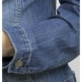 thumbnail image 4 of SKYLINEWEARS Women Denim Jacket Button UP Long Sleeve Ladies Stretch Trucker Jean Jackets, 4 of 8