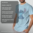 thumbnail image 6 of Men's Lilo & Stitch Watercolor Stitch Graphic Tee Light Blue 3X Large, 6 of 9
