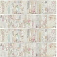 thumbnail image 2 of 100Sheets Flowers Scrapbook Paper 14x10cm Vintage Floral Theme Decorative Craft Paper Cardstock Pad for DIY Origami Card Making Scrapbooking, 2 of 9