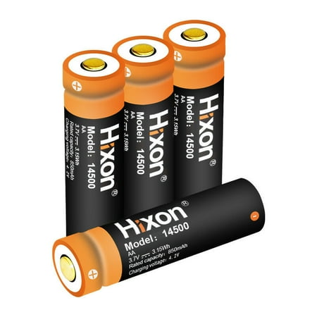 AA 14500 850maH 3.7v 3.6v rechargeable lithium ion battery led flashlights