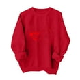 thumbnail image 2 of Turilly Hoodless Sweatshirt for Women Crewneck Valentine's Day Printed Sweatshirt Long Sleeved Top Pullovers, 2 of 6