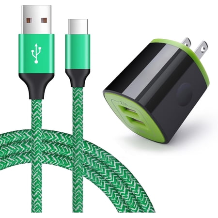 chalian-2.1A USB Block Brick Box Cube+6ft Type C Fast Charging Charger Cable for LG K51 Stylo 6/5/4 G8,Moto G Stylus/Pure,Google Pixel 10 9a 9 8 7a 7 Pro 6a 6 5a 5 4a 4 3a XL,OnePlus 10T 10 9 8 7 6T