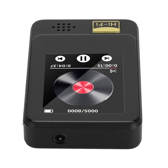 Portable Digital Audio HIFI Music Player 1.77 inches Full Touchscreen Bluetooth 5.0 Mp3 Mp4 Recorder FM Radio Alarm Clock Calendar with Headphone and 32G Memory Card