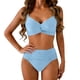 thumbnail image 2 of Conjuntos de bikini para mujer, moda de primavera para mujer, traje de baño conservador de color sólido, estilo falda con abertura, traje de baño de dos piezas para mujer, traje de baño de 2 piezas pa, 2 of 5