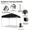thumbnail image 3 of GVDV Outdoor Pop up Canopy 10'x10' Tent Camping Sun Shelter-Series Party Tent (Black), 3 of 12
