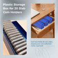 thumbnail image 3 of Coin Slab Storage Boxes, 6 Packs Coin Holder Organizer Boxes with 20 Slots, Plastic Coin Storage Cases Set for 120 Coin Slabs, Compatible with PCGS NGC PMGab Coin Holders(Boxes Only), 3 of 6
