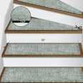 thumbnail image 6 of Stair Treads for Wooden Steps Dark Green 8"x30" Stair Treads Non Slip, Rubber Backing Stair Runner Washable Carpet for Stairs, Indoor Safety Staircase Step Treads for Kids Elder Dogs, 6 of 7